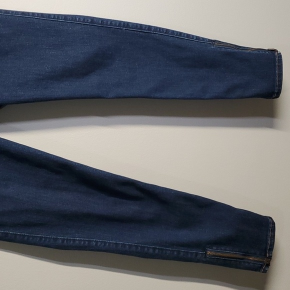 Abercrombie & Fitch jeans women's size 6R blue high rise ankle zippered outside - Picture 10 of 11